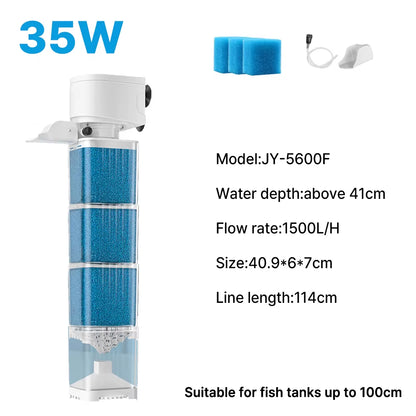 Whisper-Quiet Aquarium Filter Pump - Enhance Your Fish Tank with Our Submersible Air Oxygen Aerator & Internal Water Pump (220V, 4W)