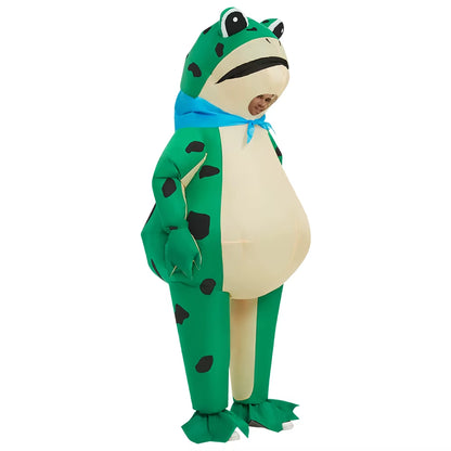 Hop Into Fun with Our Inflatable Frog Costume – The Ultimate Blow-Up Companion for Adult Halloween Shenanigans!