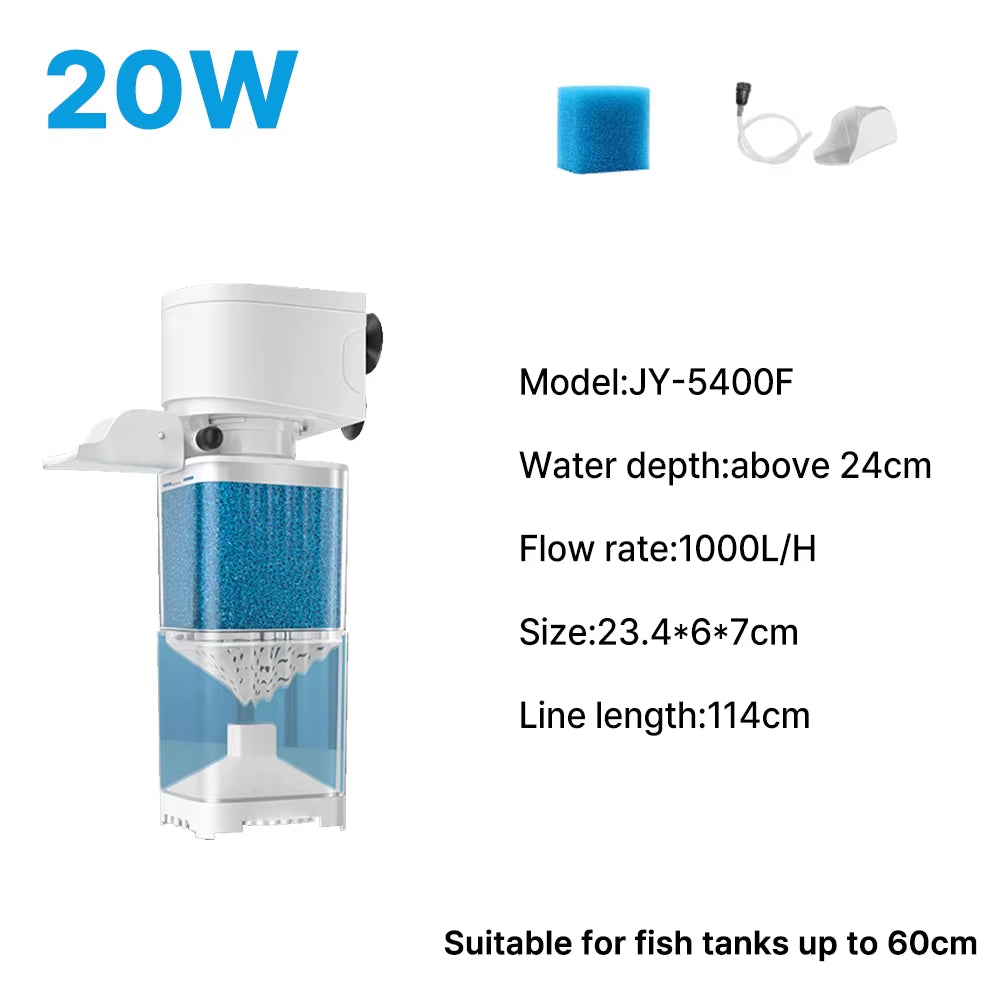Whisper-Quiet Aquarium Filter Pump - Enhance Your Fish Tank with Our Submersible Air Oxygen Aerator & Internal Water Pump (220V, 4W)