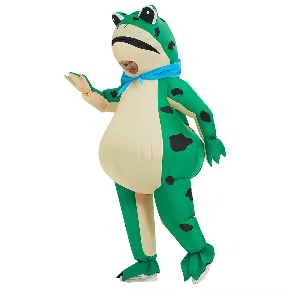 Hop Into Fun with Our Inflatable Frog Costume – The Ultimate Blow-Up Companion for Adult Halloween Shenanigans!