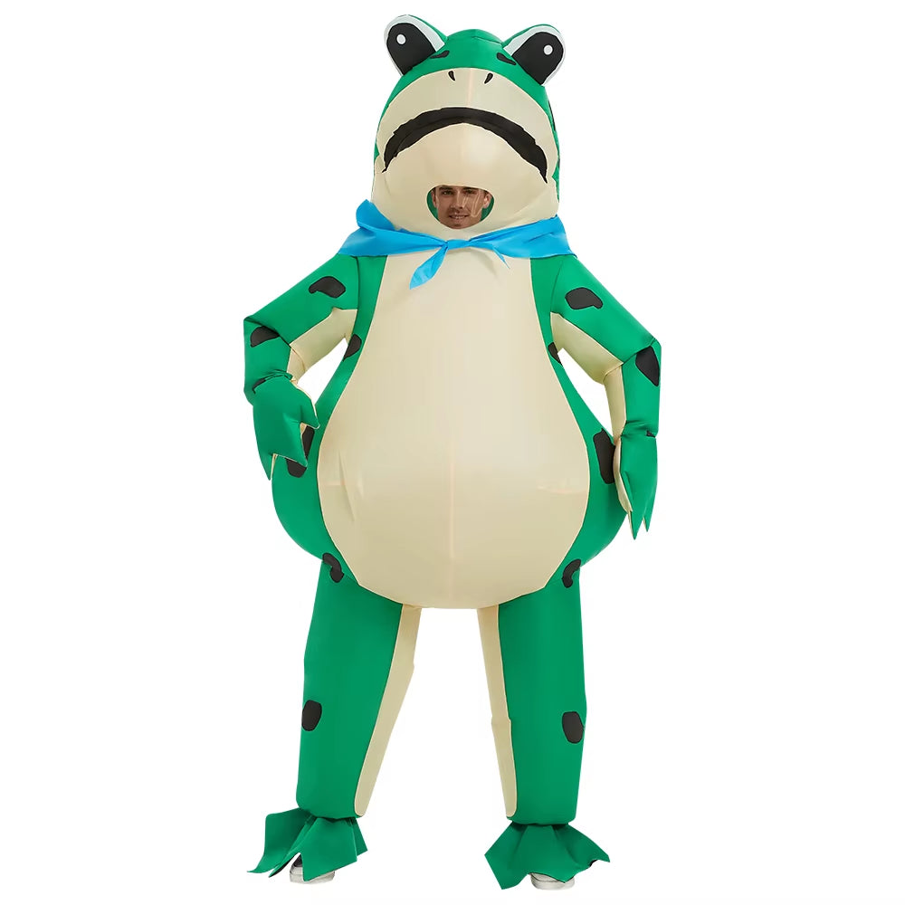 Hop Into Fun with Our Inflatable Frog Costume – The Ultimate Blow-Up Companion for Adult Halloween Shenanigans!