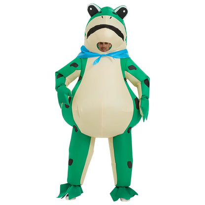 Hop Into Fun with Our Inflatable Frog Costume – The Ultimate Blow-Up Companion for Adult Halloween Shenanigans!